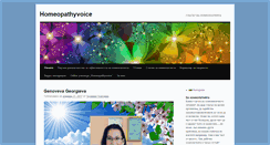 Desktop Screenshot of homeopathyvoice.com